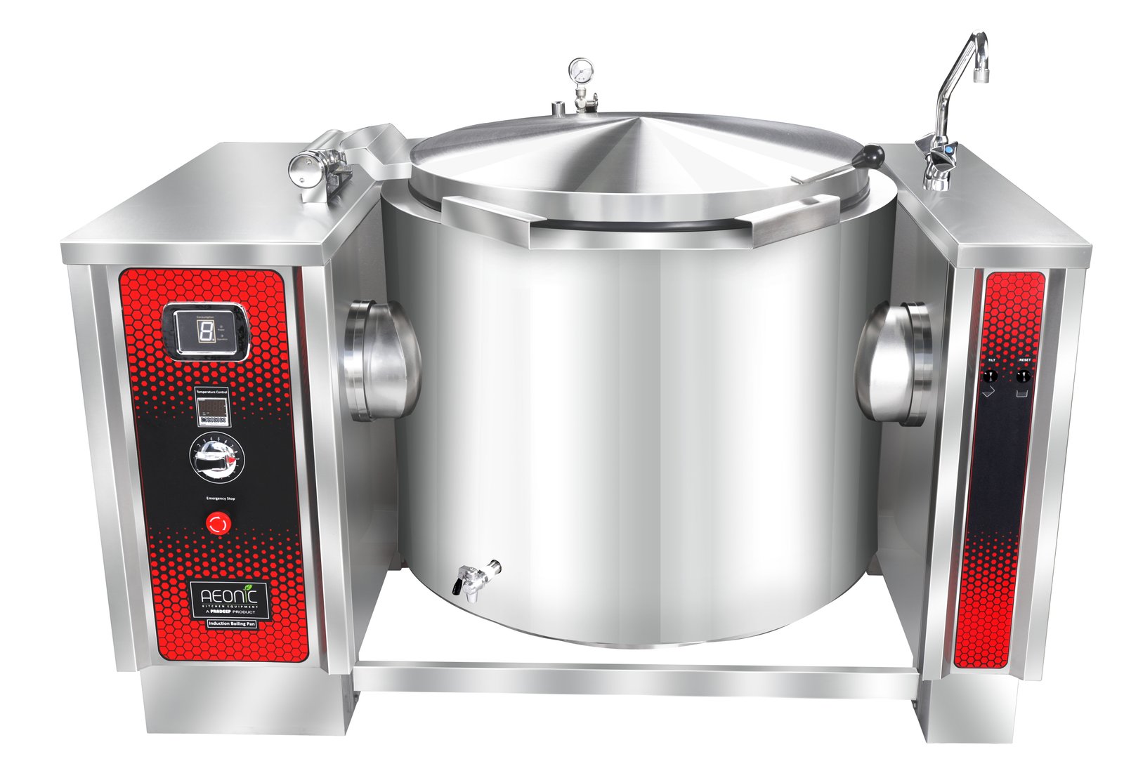 Commercial Induction Double Jacket Boiling Pan